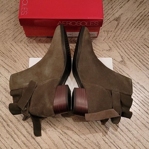 Aerosoles suede green boots size 8 NWT - Picture 6 of 12